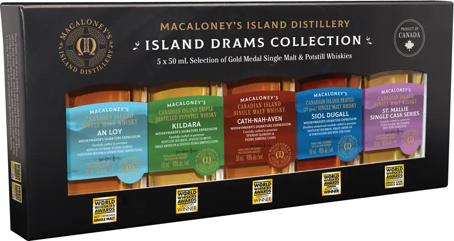 Macaloney's Whisky Tasting Pack | 5 Award-Winning Drams | 5 x 50