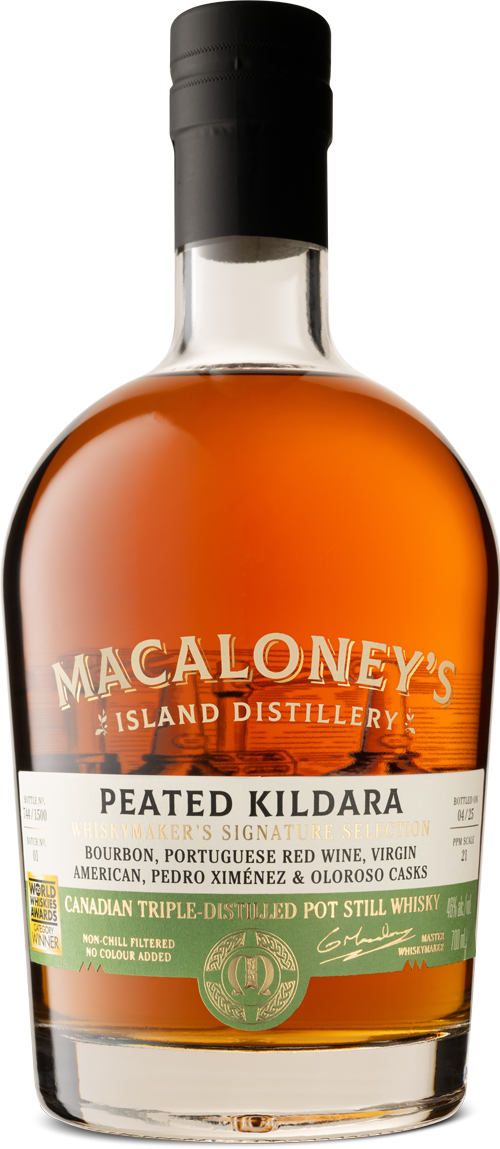 Peated Kildara, Triple Distilled Lightly Peated Whisky