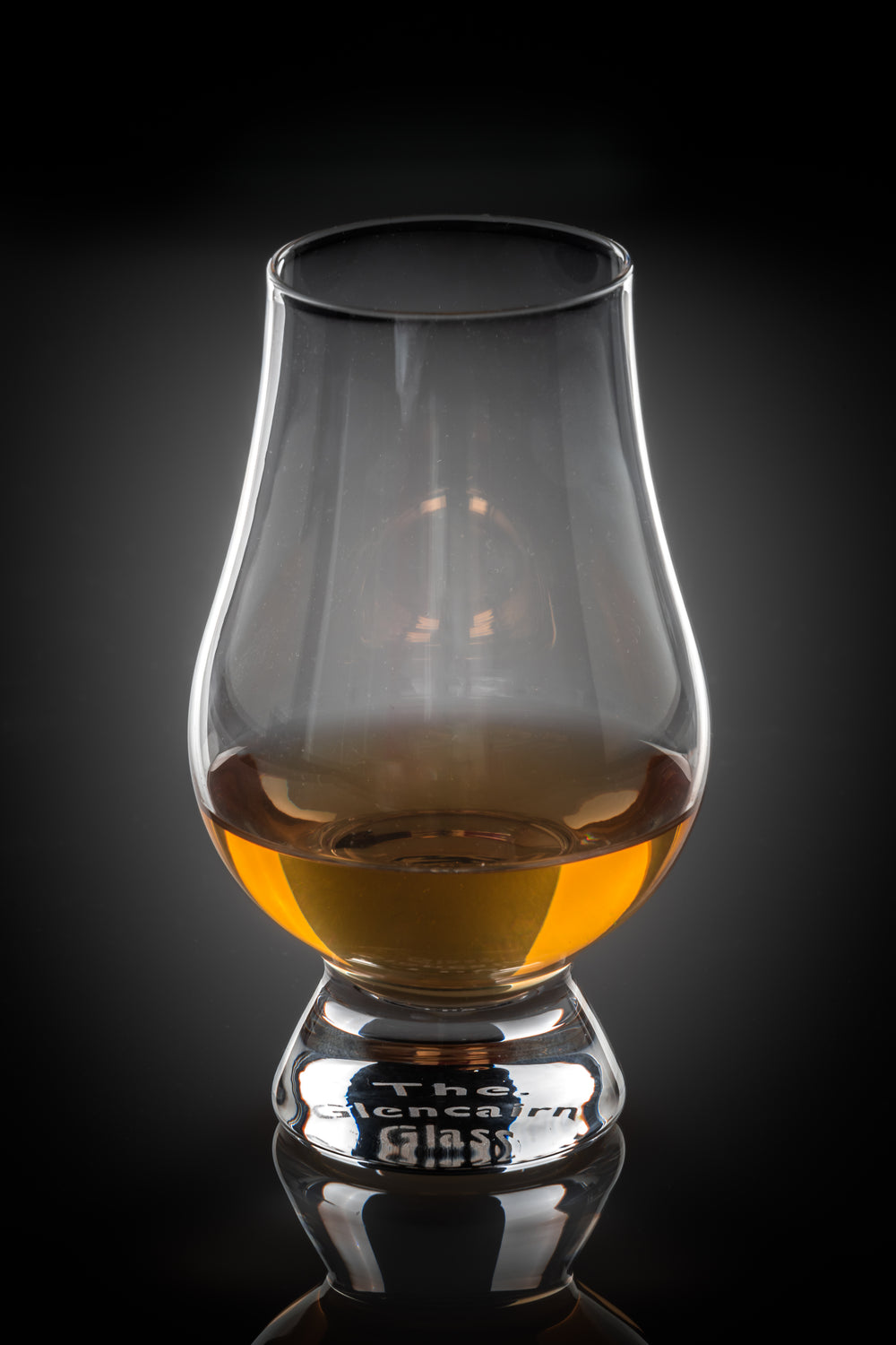 Glencairn whisky glass with a dram