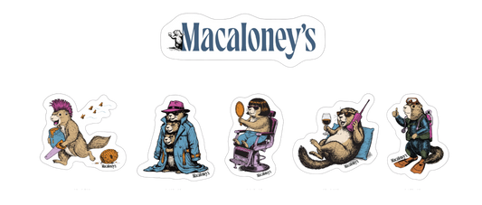 Macaloney's Pete the Marmot sticker
