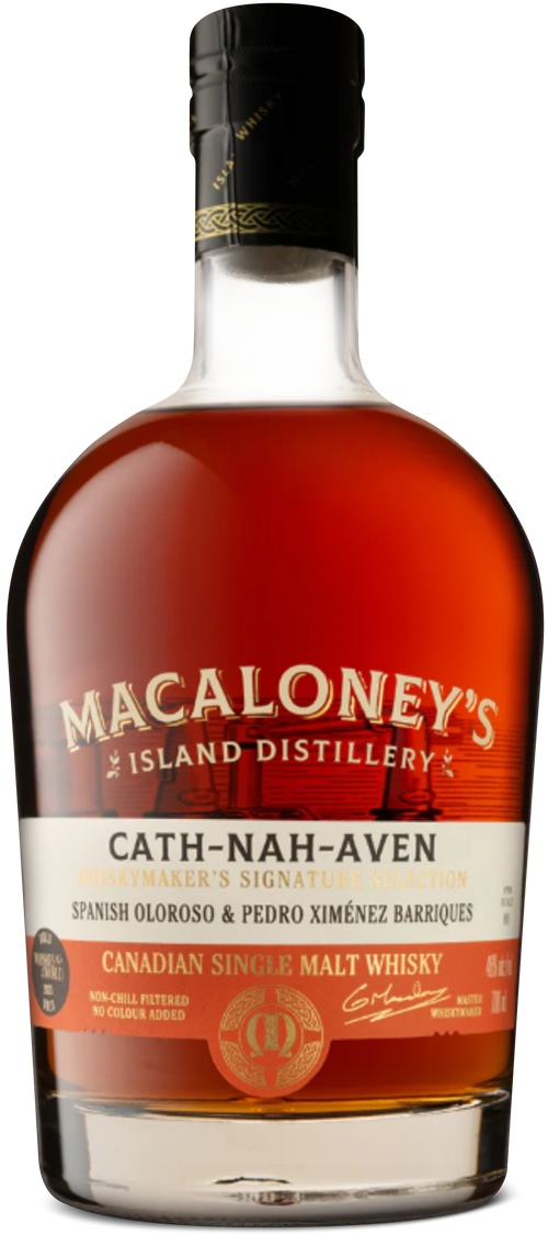 Cath-Nah-Aven Sherry Bomb Single Malt Single Malt Whisky bottle — Macaloney's Vancouver Island Distillery